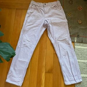 Dickies Carpenter Pant Purple Hickory Stripe